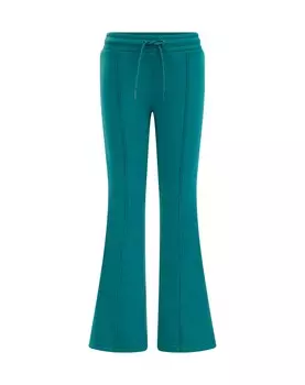 Расклешенные леггинсы We Fashion, зеленый/нефритовый