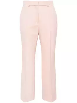 Расклешенные шерстяные брюки Lanvin, розовый