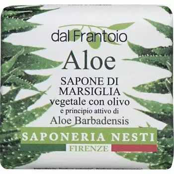Растительное мыло Dal Frantoio с оливковым маслом и алоэ вера 100 г/3,5 унции, Nesti Dante