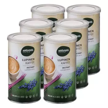 Растворимый кофе Naturata Люпин в банке -- 100 г x 6 шт. в упаковке 6 шт.