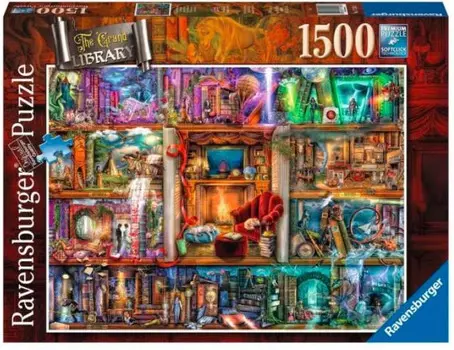 Ravensburger, пазл, Богатая библиотека, 1500 шт.