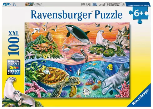 Ravensburger, пазл, Бурный Океан, 100 шт.
