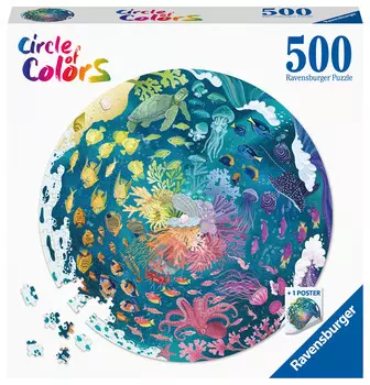 Ravensburger, пазл, Цветовая палитра, Океан, 500 шт.
