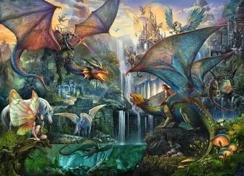 Ravensburger, пазл, Дракон, 9000 шт.