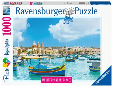 Ravensburger, пазл, Highlights, Mediterranean Malta, 1000 шт.