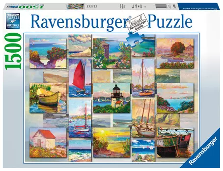 Ravensburger, пазл, Прибрежный коллаж, 1500 шт.