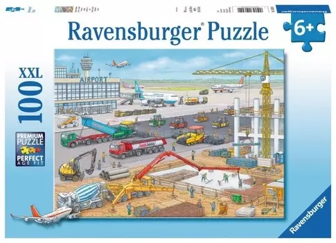 Ravensburger, пазл, Строительство аэропорта, 100 шт.