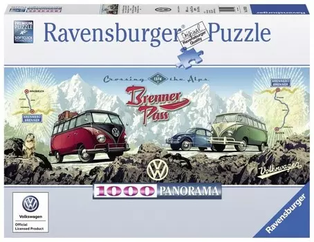Ravensburger, пазл, Volkswagen Vintage, Панорама, 1000 шт.