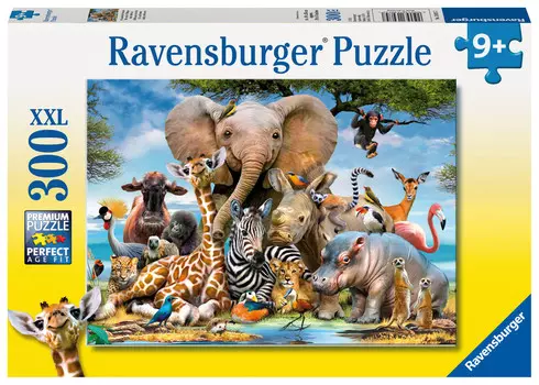 Ravensburger, пазл, XXL, Животные Африки, 300 шт.
