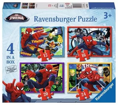 Равенсбургер, пазл Ultimate Spider-Man, 16/16/20/24 шт. Ravensburger