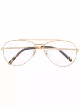 Ray-Ban очки-авиаторы, золотистый