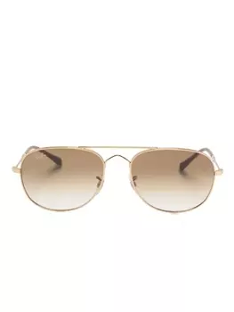Ray-Ban солнцезащитные очки-авиаторы Brain Bridge, золотистый