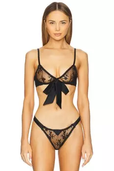 Разъемный бюстгальтер деми Fleur Du Mal, black