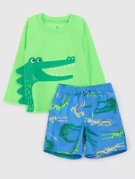 Раздельный купальник Gap, зеленый