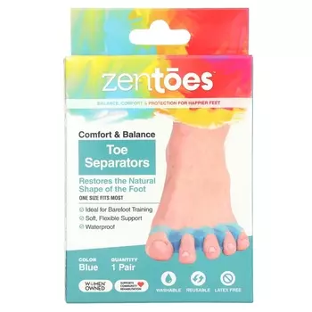 Разделители пальцев ног ZenToes, синий