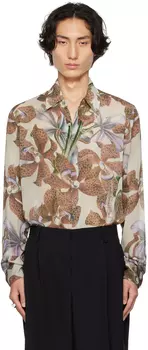 Разноцветная рубашка с принтом Dries Van Noten