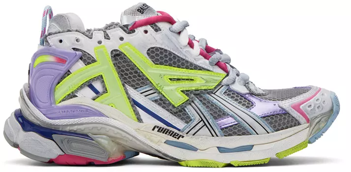 Разноцветные беговые кроссовки Balenciaga