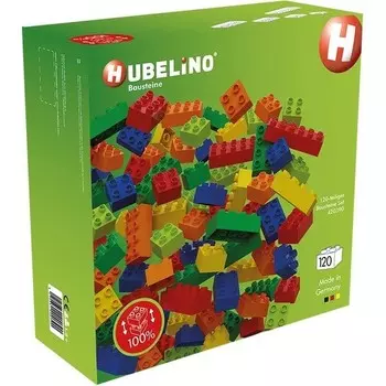 Разноцветные строительные блоки Hubelino, 120 шт