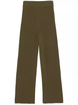 Ребристые брюки Jil Sander, зеленый