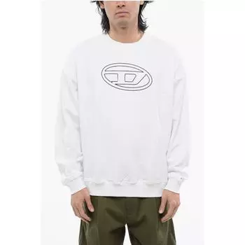 RED TAG Матовый хлопок S-MART-BIGOVAL Толстовка с круглым вырезом Diesel, White