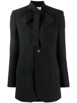 RED Valentino блейзер с бантом, черный