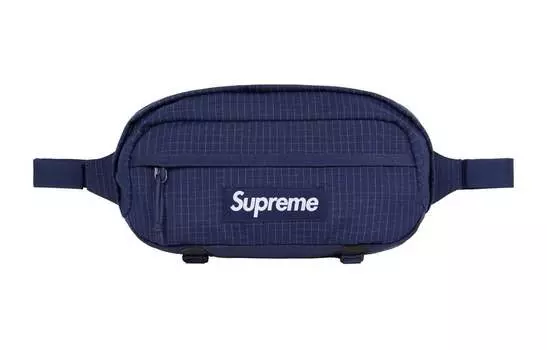 Поясная сумка Supreme с логотипом, темно-синий