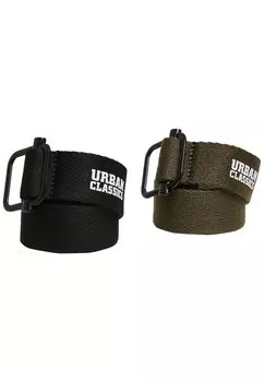 Ремень 2 PACK Urban Classics, цвет black/olive