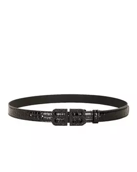 Ремень Balenciaga BB Hourglass Thin, черный