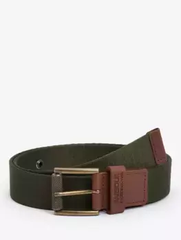 Ремень Barbour Chester Webbed, цвет military olive