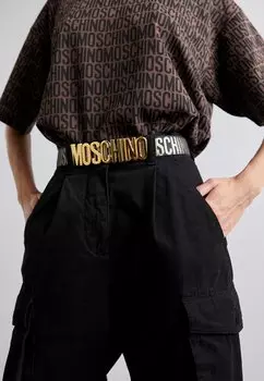 Ремень Belt MOSCHINO, цвет black/gold-coloured