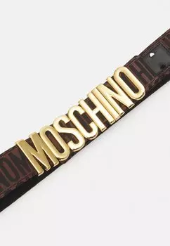 Ремень Belt MOSCHINO, коричневый