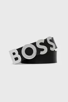 Ремень BOSS кожаный 50470631 Boss, черный