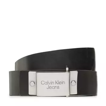 Ремень Calvin Klein Jeans PlaqueLthr Belt, черный