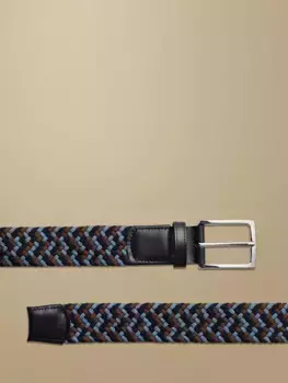 Ремень Charles Tyrwhitt Stretch Casual, цвет navy multi