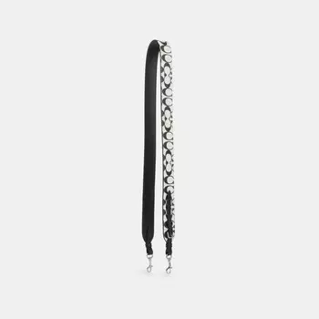 Ремень COACH, цвет silver/chalk multi