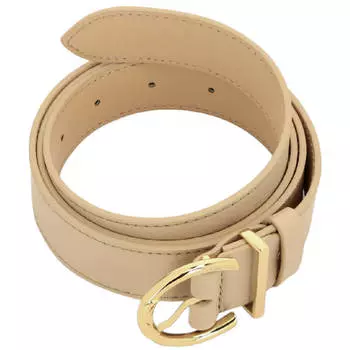 Ремень Coccinelle Grained Leather Beth, бежевый