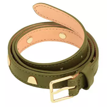 Ремень Coccinelle Grained Leather Dame, зеленый