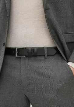 Ремень деловой Next, цвет black textured