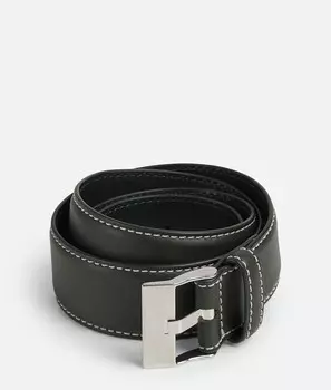 Ремень для часов Bottega Veneta, натуральный/темно-зеленый