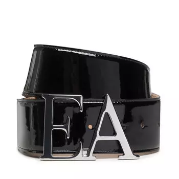 Ремень Emporio Armani лакированный, черный