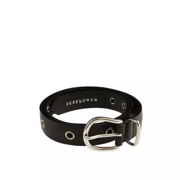 Ремень eyelet belt Sunflower, черный