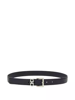 Ремень Ferragamo Double Gancini, синий