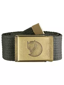 Ремень Fjallraven Canvas Brass Belt 4 cm, серый