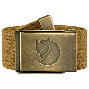 Ремень Fjllrven Canvas Brass Belt 4 cm, цвет Buckwheat Brown
