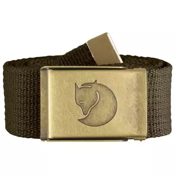 Ремень Fjllrven Canvas Brass Belt 4 cm, цвет Dark Olive