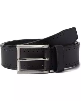 Ремень Florsheim Vallon Leather Belt, черный