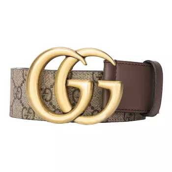 Ремень Gg с двойной пряжкой G, ширина 1,5 дюйма GUCCI