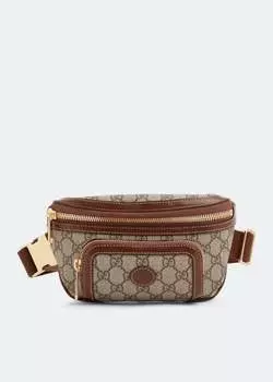 Ремень GUCCI Interlocking G belt bag, бежевый