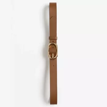 Ремень H&M Leather, коричневый