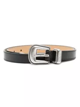 Ремень из гладкой кожи Polo Ralph Lauren, черный